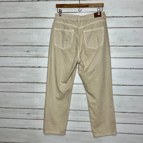 American Eagle Mom Straight Leg Jean Tan Denim Size 10 - Picture 3 of 12